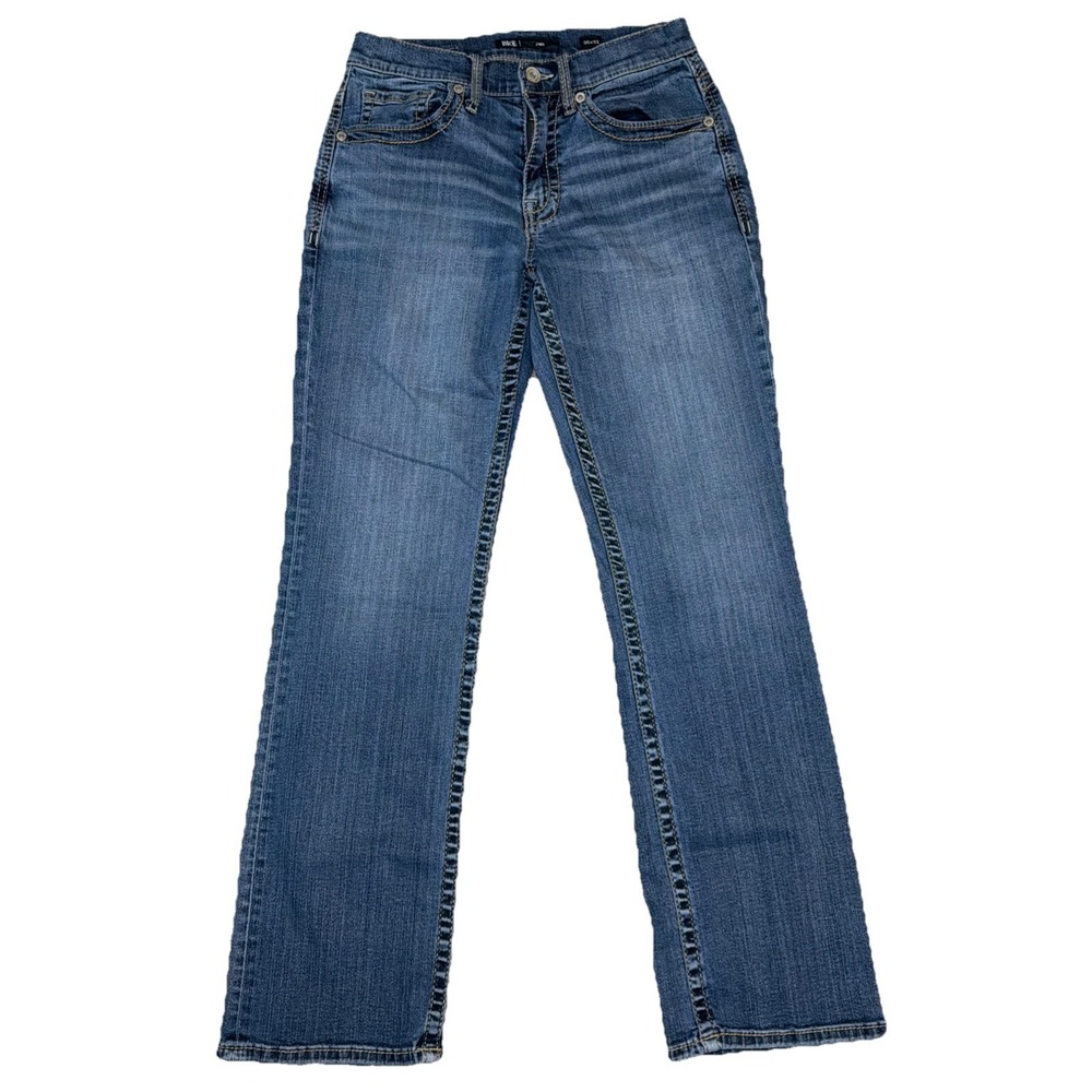 BKE Jake Bootcut Jeans Men's Size 30x32 Straight Leg Blue Dark Wash Stretch